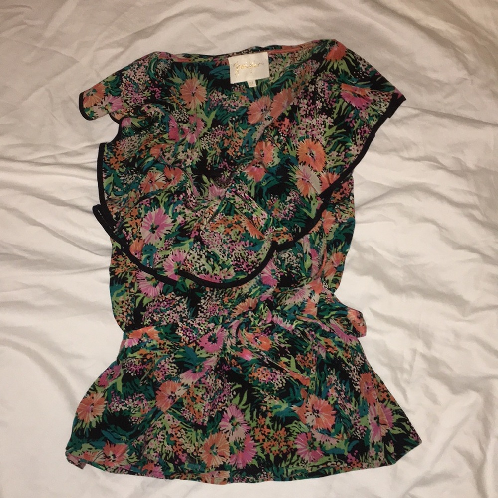 Yumi Kim Silk Wrap Top M